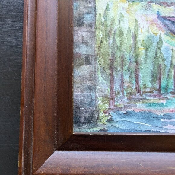 "Dream Flight" Original 5"x7" Framed Watercolor Painting - Fairytale Art - Picture 6 of 7